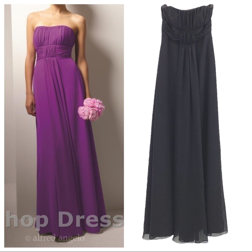 Alfred Angelo Black Bridesmaid Dress